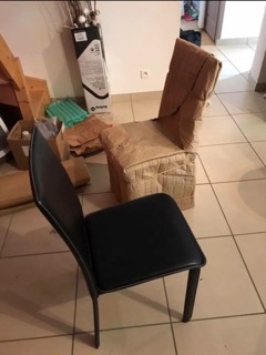 chaises emballées